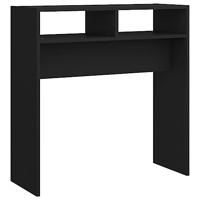 VidaXL Wandtafel 78x30x80 cm bewerkt hout zwart - thumbnail