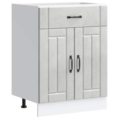 Keuken onderkast Lucca bewerkt hout betongrijs Keuken onderkast Lucca bewerkt hout betongrijs