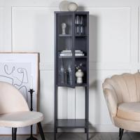 Nohr Vitrinekast 'Carmilla' 150 x 40cm, kleur Antraciet - thumbnail