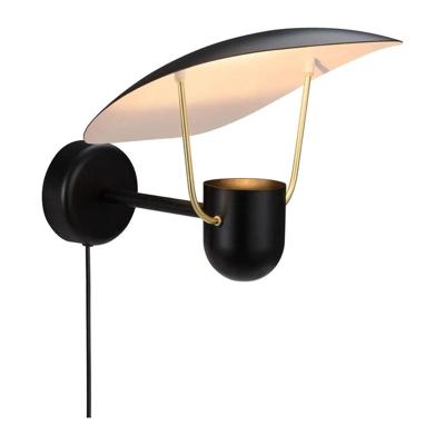 Wandlamp zwart Bedlamp met schakelaar 'Fabiola' Wandlamp zwart Bedlamp met schakelaar 'Fabiola'
