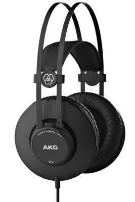 AKG Harman K52 Over Ear koptelefoon Kabel Zwart Studio