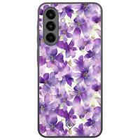 Samsung Galaxy A36 hoesje - Floral violet - thumbnail
