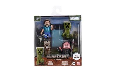 A Minecraft Movie Metalfigs Diecast Mini Figures 4 Pack - Steve, Creeper, Dennis & Malgosha A Minecraft Movie Metalfigs Diecast Mini Figures 4 Pack - Steve, Creeper, Dennis & Malgosha