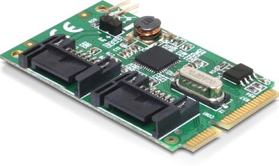 DeLOCK MiniPCIe I/O PCIe 2xSATA 6Gb/s controller