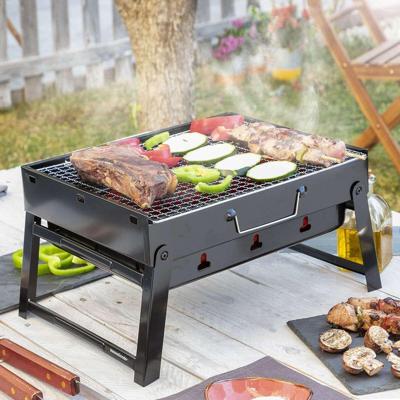 Opvouwbare draagbare barbecue voor gebruik met houtskool BearBQ InnovaGoods