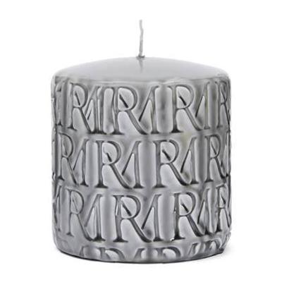 Riviera Maison Kaars Beige - Monogram - Paraffine (ØxH) 9,5x10