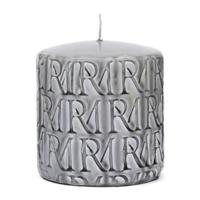 Riviera Maison Kaars Beige - Monogram - Paraffine (ØxH) 9,5x10 - thumbnail