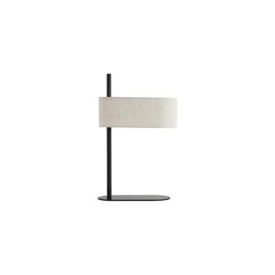 Searchlight TafellampHessian zwart met linnen kap - EU30501BK