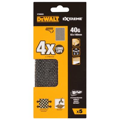 DeWalt Accessoires Mesh schuurgaas 93x190mm K40 - DTM8655-QZ DeWalt Accessoires Mesh schuurgaas 93x190mm K40 - DTM8655-QZ
