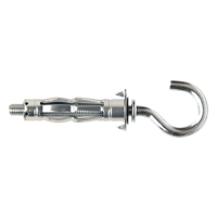 pgb-Europe SMART | Metaal hollewandplug +open haak M4x32 Zn SM0HWC001040032E - thumbnail