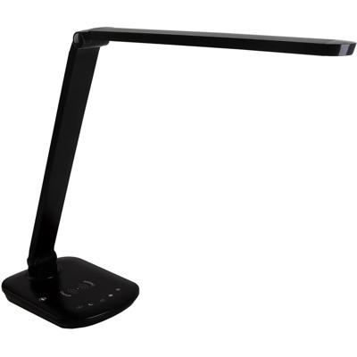 LED Bureaulamp 8W met Qi Oplader - Dimbaar & Kleur Aanpasbaar - Zwart