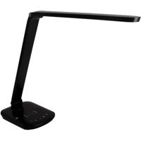 LED Bureaulamp 8W met Qi Oplader - Dimbaar & Kleur Aanpasbaar - Zwart - thumbnail