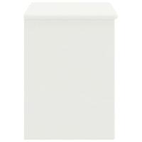 Nachtkastje 35x30x40 cm massief grenenhout wit - thumbnail