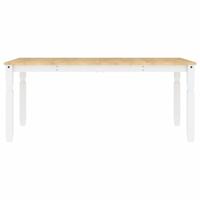 Eettafel Corona 180x90x75 cm massief grenenhout wit - thumbnail