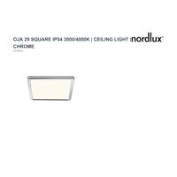 Nordlux PlafonniereOja chroom vierkant 30x30cm instelbaar - 2015066133 - thumbnail