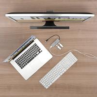 Hama usb-c-hub 4-poorts usb 3.2 gen2 10 gbit/s alu - thumbnail