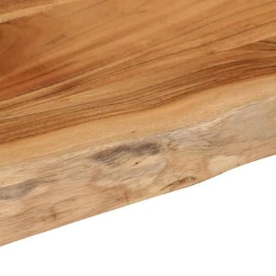 Tafelblad rechthoekig natuurlijke rand 110x40x2,5 cm acaciahout