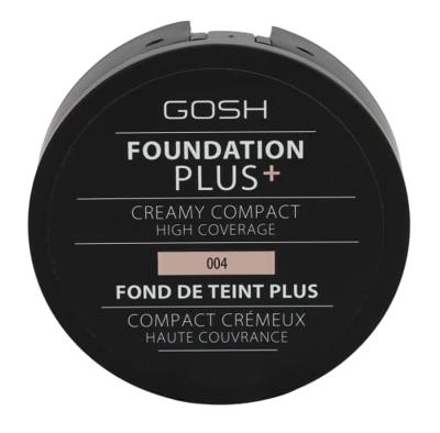 Gosh Foundation Plus + Creamy Compact High Coverage 9 g Natural 004 Gosh Foundation Plus + Creamy Compact High Coverage 9 g Natural 004