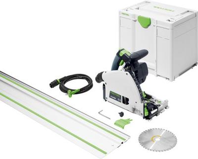Festool TS 60 KEBQ-Plus-FS Invalzaag in Systainer met FS 1400/2 Geleiderail - 577417