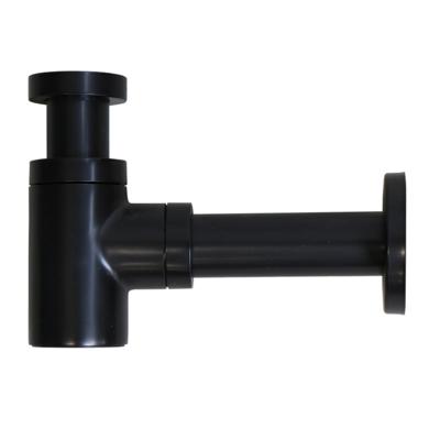 Designbekersifon Aquasplash Salt Laag Model Mat Zwart Aquasplash