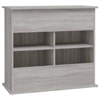 Aquariumstandaard 81x36x73 cm bewerkt hout grijs sonoma eiken - thumbnail