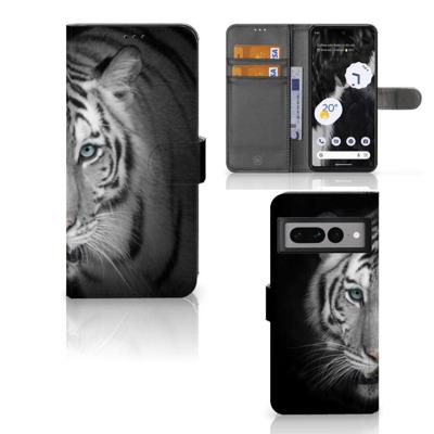 Google Pixel 7 Pro | Telefoonhoesje | Met pasjeshouder | Tijger