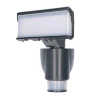 Led schijnwerper aluminium bewegende veiligheidslamp met sensor - 18 watt - thumbnail