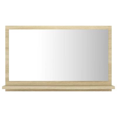 VidaXL Badkamerspiegel 60x10,5x37 cm bewerkt hout sonoma eikenkleurig