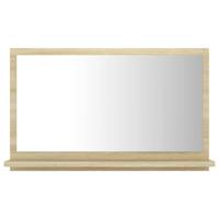 VidaXL Badkamerspiegel 60x10,5x37 cm bewerkt hout sonoma eikenkleurig - thumbnail