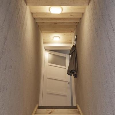 Set van 4 C-Series - LED Plafondlamp zwart ovaal - Wandlamp - Scheepslamp - IP54 - 12W - 1160lm - 6500K Daglicht wit - voor binnen en buiten