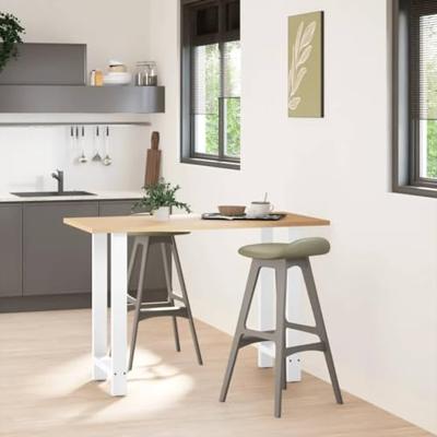 Bartafelpoten 2 st 40x(90-91) cm staal wit