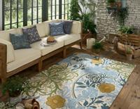 Morris & Co - Seaweed River Wandle outdoor 427008 - 140x200 cm Vloerkleed - thumbnail