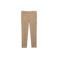Mango Man geruite slim fit pantalon beige - thumbnail