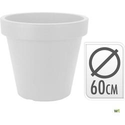 Bloempot rond 60 x 52 cm wit - Nampook