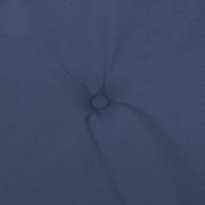 VidaXL Stoelkussens 4 st lage rug stof marineblauw VidaXL Stoelkussens 4 st lage rug stof marineblauw