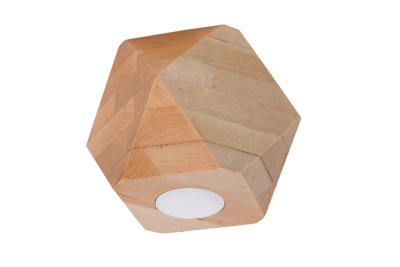 Plafondlamp WOODY 1 natuurlijk hout