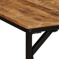 Eettafel 200x100x75 cm massief hout ruw mangohout - thumbnail
