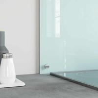 VidaXL Spatscherm keuken 80x40 cm gehard glas wit - thumbnail