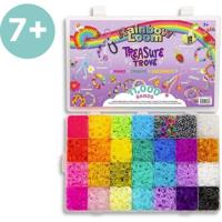 DIY Set voor het maken van elastische armbanden - BANDAI - Rainbow Loom - Treasure Trove - 11.000 elastische bandjes en accessoires - thumbnail