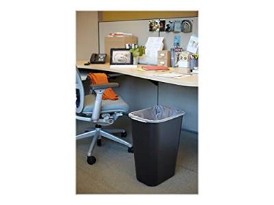 Rubbermaid vuilbak 39 l, zwart