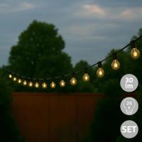 Solar lichtslinger chain met 25 led filament lampen - thumbnail