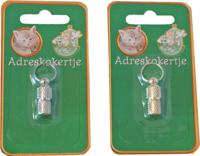 Adreskoker chroom poes 22 mm blister Gebr. de Boon - Gebr de boon - thumbnail