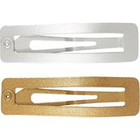 Creativ Company Haarspeld, l: 58 mm, b: 16 mm, goud, zilver, 4 stuk/ 1 doos - thumbnail