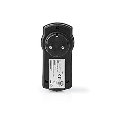 Nedis rfpom120fbk rf smart stekker outdoor ip44 aan/uit rf mesh range extender schuko type f 3680 w