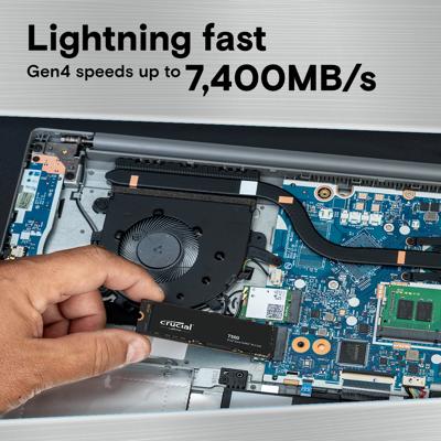 Crucial t500 2 tb ssd (zwart, pcie 4.0 x4, nvme, m.2 2280)