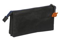 Pennenetui met 3 vakken Naruto Ninja Blauw Zwart 22 x 12 x 3 cm - thumbnail