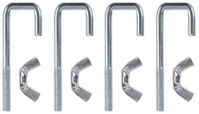 Bevestigingssetje voor kunststof rugleuning slede