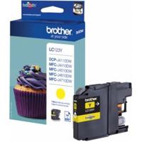 Brother inktcartridge, 600 pagina&apos;s, OEM LC-123Y, geel - thumbnail