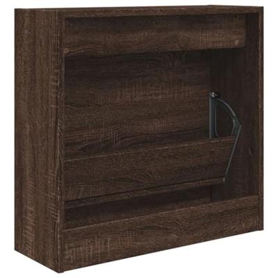 VidaXL Schoenenkast 60x21x57 cm bewerkt hout bruin eikenkleur