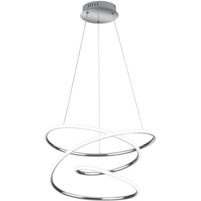 LED Hanglamp Rond 36W - Natuurlijk Wit 4000K - Dimbaar Chroom Design